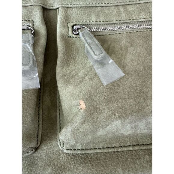 NWT Shiraleah Brooklyn Leather Moss Green‎ Cross-Body Bag - Picture 3 of 8